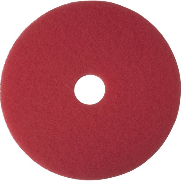 3M Floor Buffing Pad, 14" Red, PK 5 MMM5100N14